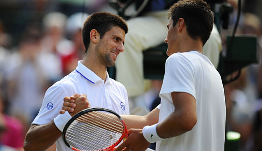 Bernard Tomic gratulierte Novak Djokovic fair zum Viertelfinalsieg in Wimbledon