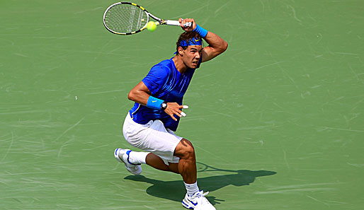Im Spiel obenauf, danach am Boden: Rafael Nadal sorgte für eine Schrecksekunde