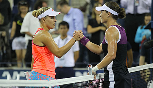 Angelique Kerber (l.) verlor im US Open-Halbfinale gegen die Australierin Samantha Stosur