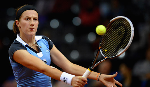 Kristina Barrois ist beim WTA-Turnier in Estoril in der ersten Runde gescheitert
