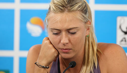 Maria Scharapowa verkündet enttäuscht ihren Ausstieg aus dem Turnier in ...