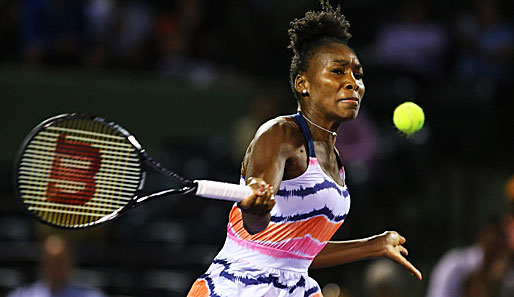 Venus Williams kann aufgrund von Rückenbeschwerden nicht gegen Sloan Stephens spielen