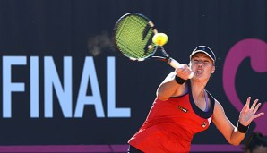Alisa Kleybanowa feierte nach überstandener Krebserkrankung im August ihr WTA-Comeback