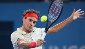 Roger Federer zog nach einem harten Kampf gleich zu Saisonbeginn ins Finale von Brisbane ein