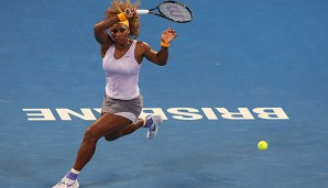 Serena Williams war im Finale von Brisbane einmal mehr nicht zu schlagen