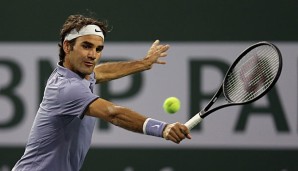 Roger Federer setzte sich im Viertelfinale gegen Kevin Anderson durch