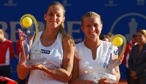 Karolina Pilskova und Michaella Krajicek holten sich den Sieg im Doppel in Nürnberg