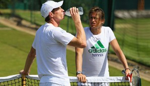 Andy Murray bereitet sich mit Trainerin Amelie Mauresmo auf Wimbledon vor