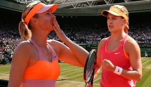 Eugenie Bouchard (r.) und Maria Sharapova könnten in Wimbledon den Titel unter sich ausmachen