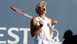 Andrea Petkovic ließ ihrer Freude nach dem Sieg gegen Venus Williams freien Lauf
