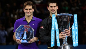 Novak Djokovic (r.) sicherte sich 2012 und 2013 den Titel in London