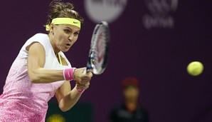 Lucie Safarova setzte sich im Finale gegen Viktoria Asarenka durch