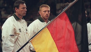 Erfolgs-Duo: Boris Becker und Niki Pilic holten den Davis Cup für Deutschland