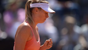 Sharapova wurde ihrer Favoritenrolle in Rom gerecht und darf jubeln