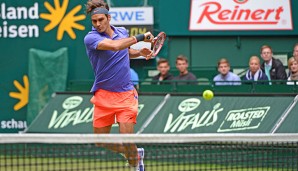 Morgen kann Roger Federer seinen insgesamt achten Sieg beim ATP in Halle feiern