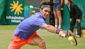 Roger Federer hat bereits zum achten Mal das Rasenturnier in Halle gewonnen