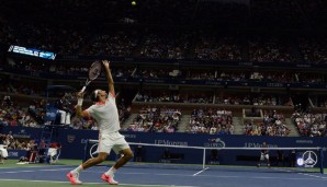 Roger Federer setzte sich überlegen gegen Stan Wawrinka durch