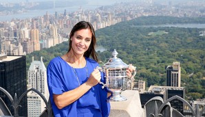 Flavia Pennetta feiert über den Dächern des Big Apple