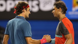 Sehen sich in Basel im Finale wieder: Rafael Nadal (l.) und Roger Federer