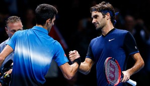 Im ATP-Finale in London könnten Djokovic und Federer erneut aufeinandertreffen