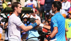 Novak Djokovic und Andy Murray stehen sich am Sonntag zum 32. mal gegenüber