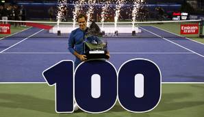 Roger Federer hat den nächsten Meilenstein seiner Karriere erreicht. Mit dem Sieg im Finale von Dubai gegen Youngster Stefanos Tsitsipas ist FedEx im Klub der 100 ATP-Turniersiege angekommen.