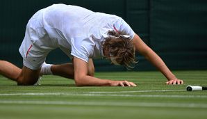 Alexander Zverev ist in Wimbledon in der ersten Runde ausgeschieden.