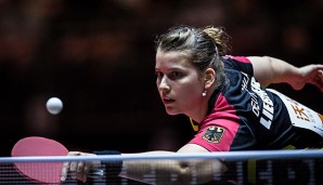 Petrissa Solja steht im Mixed-Wettbewerb in der zweiten Runde