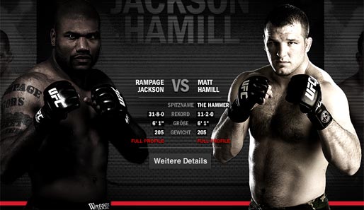 Quinton "Rampage" Jackson trifft bei UFC 130 auf Matt "The Hammer" Hamill