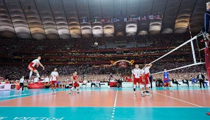 Volles Haus: 62.000 Fans sahen, wie Polen gegen Serbien gewann