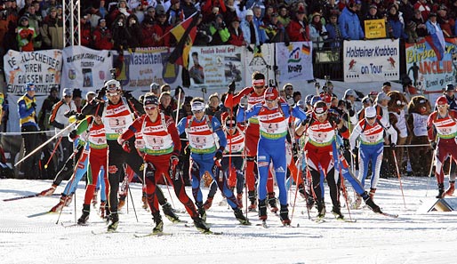 Die deutschen Biathleten belegten in Oberhof in der Staffel den dritten Rang