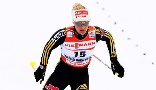 Claudia Nystad gewann das Kurzstreckenrennen in Falun