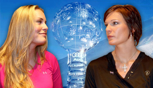 Freundinnen, aber auch Konkurentinnen: Lindsey Vonn (l.) und Maria Riesch (re.)