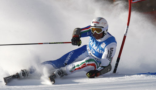 Massimiliano Blardone fuhr letzte Woche beim Riesenslalom in Val d'Isere auf Platz zwei