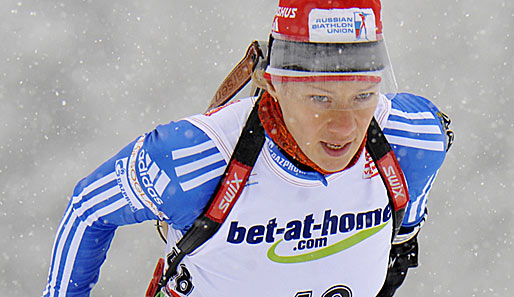 Olga Saitzewa führte die russische Staffel als Sieger ins Ziel