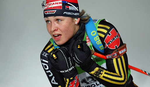 Magdalena Neuner fuhr in Antholz ihren 14. Weltcup-Sieg ein