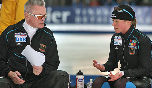 Joachim Franke ist seit 1973 als Trainer auf dem Eis, unter anderem für Claudia Pechstein