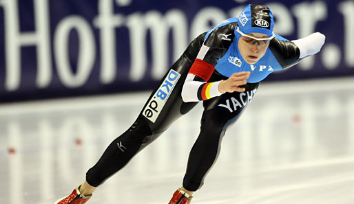 Heike Hartmann sprintet seit 2001 im Eisschnelllauf-Weltcup