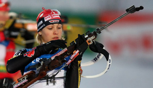 Magdalena Neuner gewann in Vancouver zwei olympische Goldmedaillen