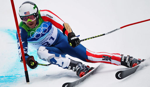 Bode Miller holte bei den Winterspielen in Vancouver Gold in der Super-Kombination
