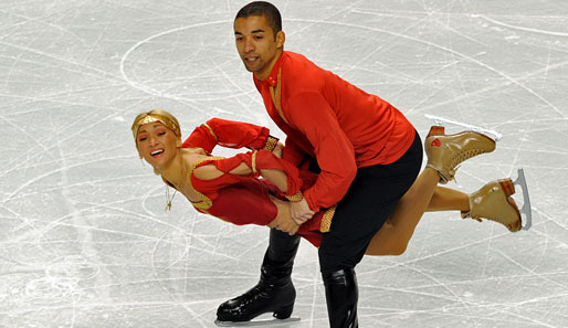 Die Olympiadritten Aljona Savchenko und Robin Szolkowy führen bei der Skate America