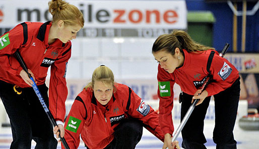 Die deutschen Curlerinnen legten bei der EM in der Schweiz einen durchwachsenen Start hin