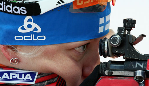Kaisa Mäkäräinen begann 2003 mit dem Biathlonsport