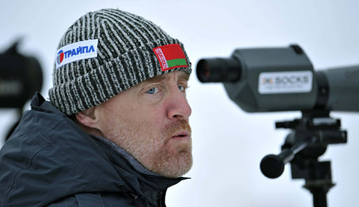 Der Biathlon-Trainer der Weißrussen, Klaus Siebert, hat sich vor den ...