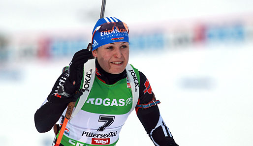Magdalena Neuner feierte in Pokljuka ihren ersten Weltcupsieg der Saison