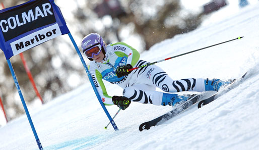 Maria Riesch erzielte in Cortina d'Ampezzo unerwartet die Bestzeit