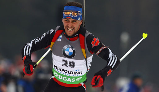 Michael Greis lief beim Sprint-Weltcup in Ruhpolding auf Rang sieben