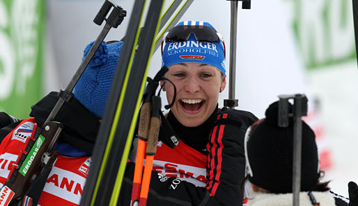 Biathlon-Rekordweltmeisterin Magdalena Neuner ist deutsche Sprint-Meisterin