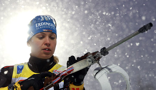 Leistete sich zu viele Fehler beim Schießen: Rekordweltmeisterin Magdalena Neuner