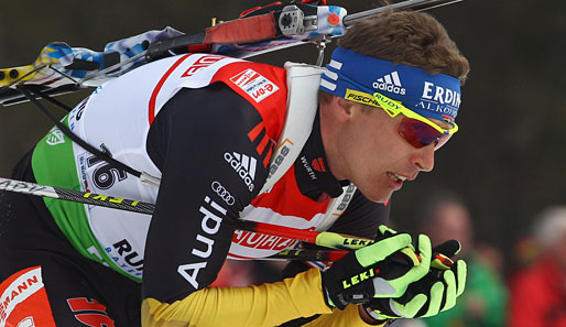 Andreas Birnbacher wurde im dritten Einzellauf der Biathlon-WM Vierter